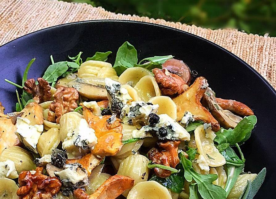 Wild Mushroom and Blue Cheese Orecchiette