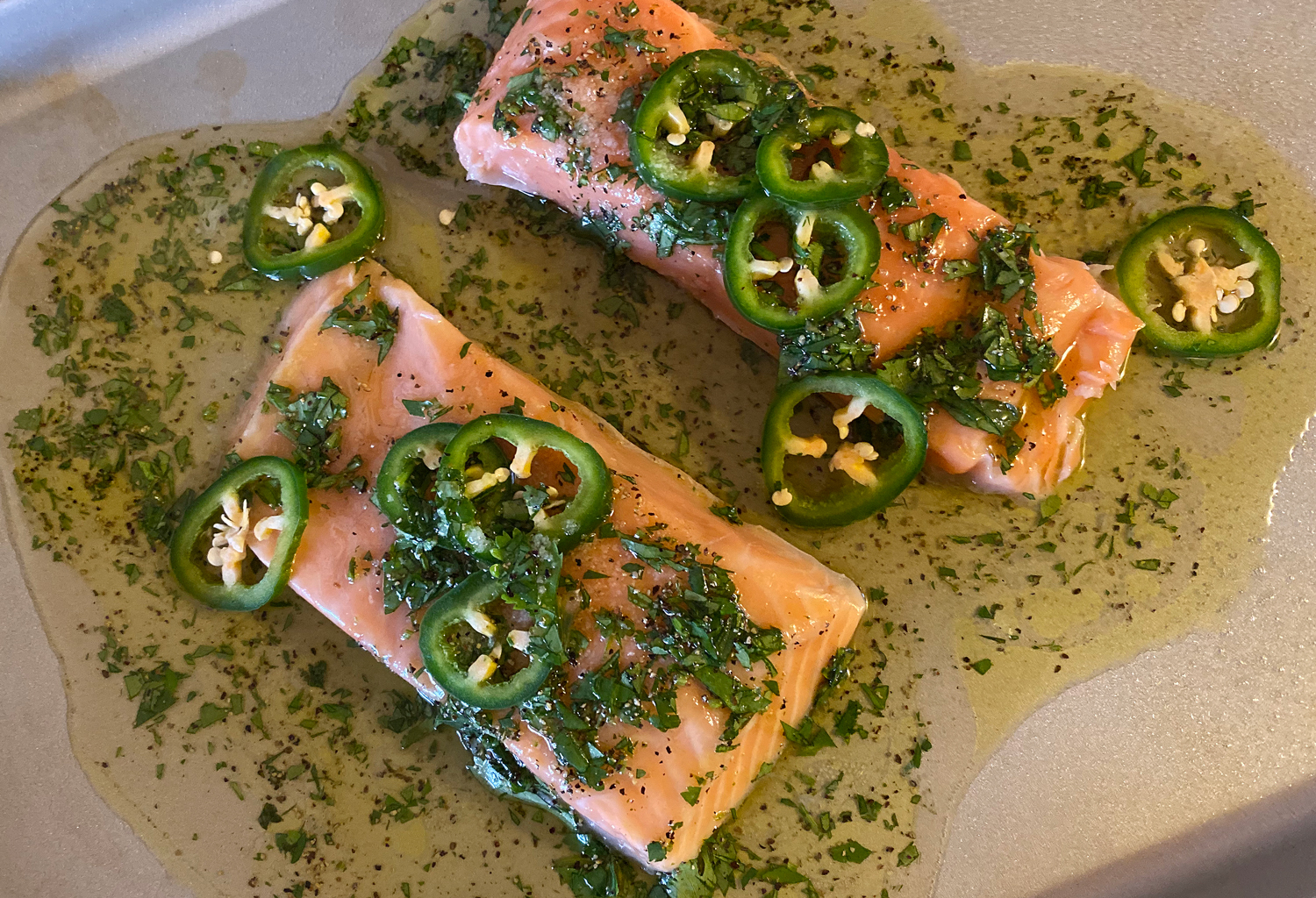 Honey Jalapeño Salmon with Black Bean and Corn Salsa