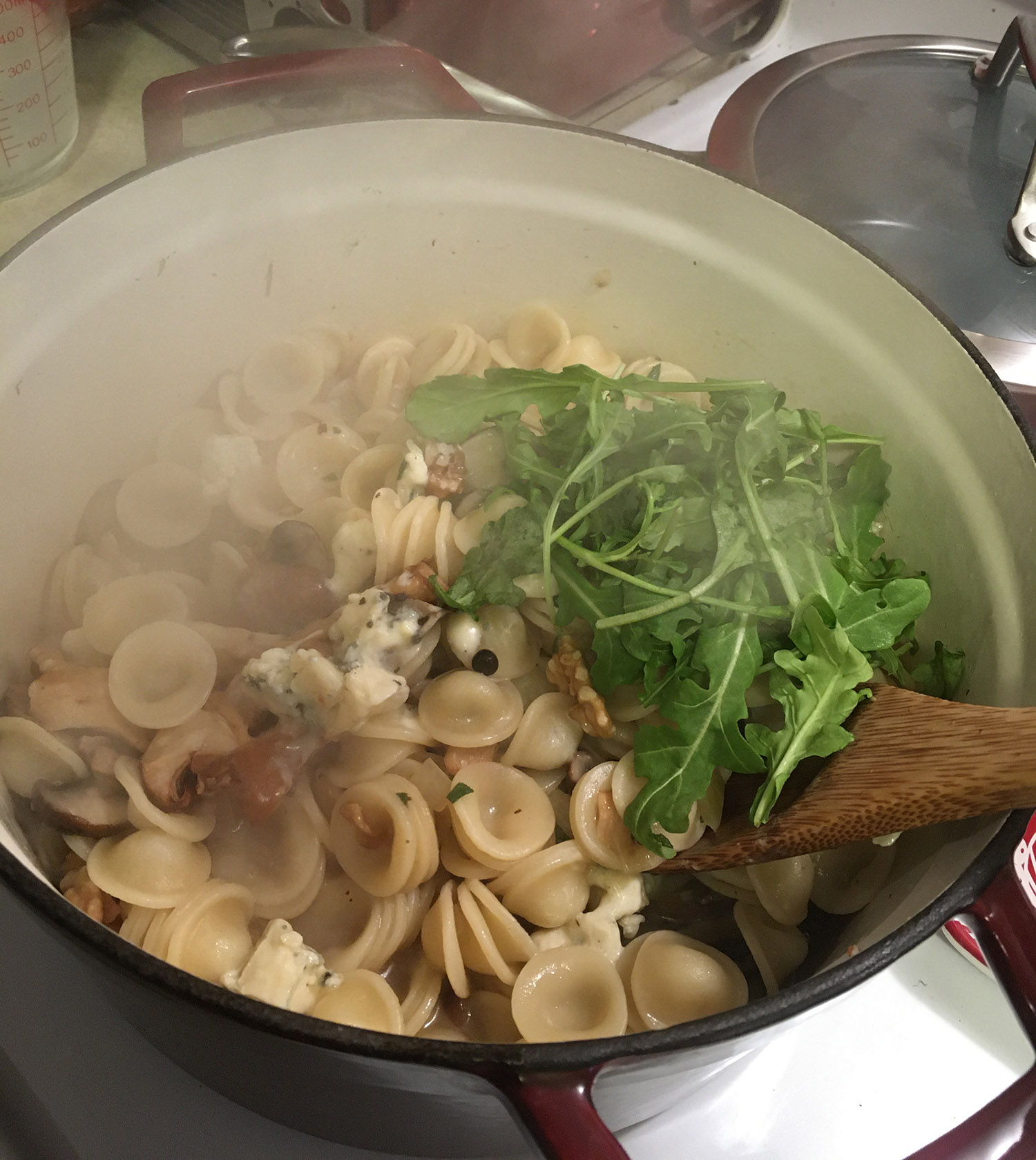 Wild Mushroom and Blue Cheese Orecchiette