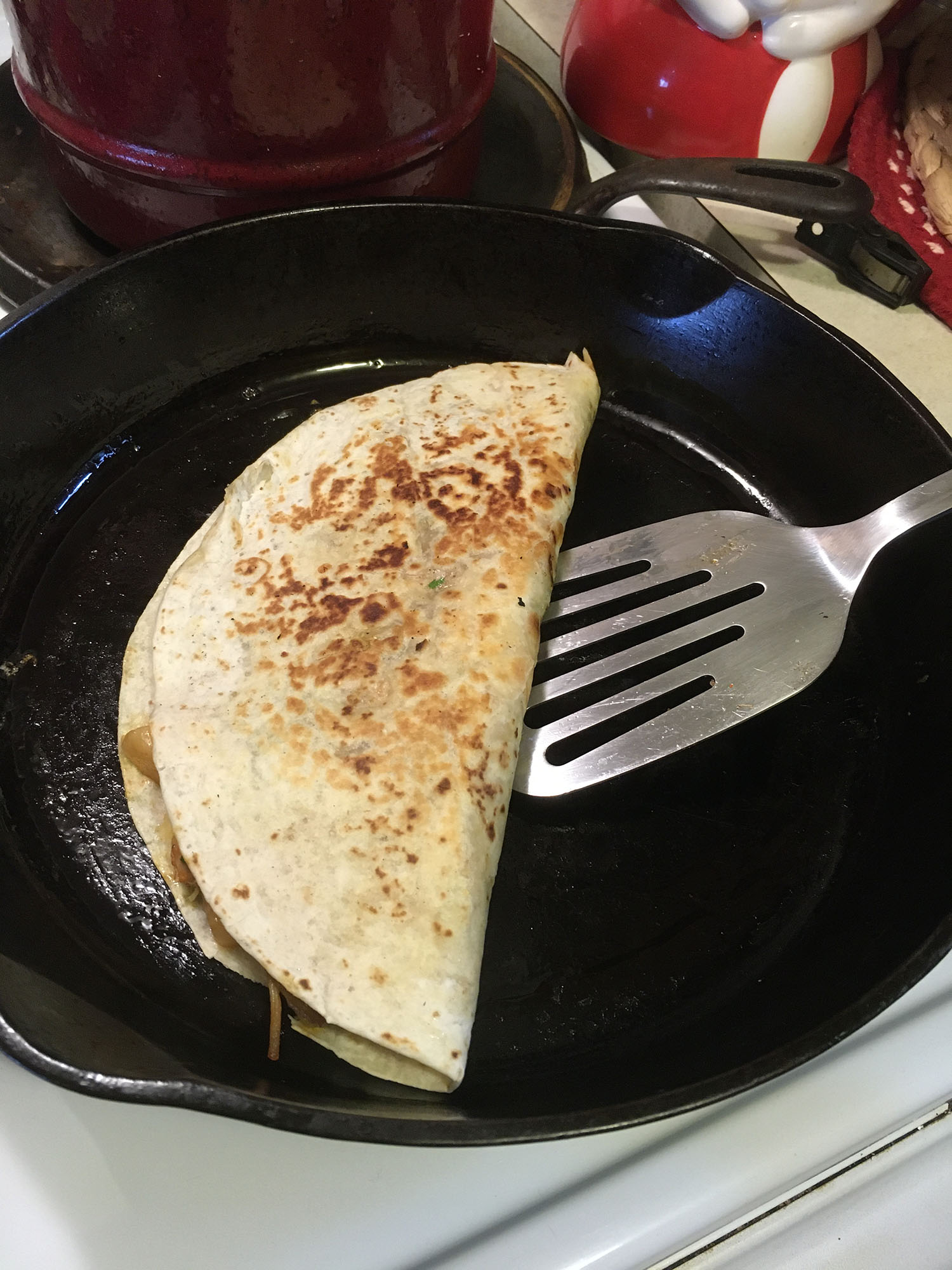 Korean Pork and Kimchi Quesadilla