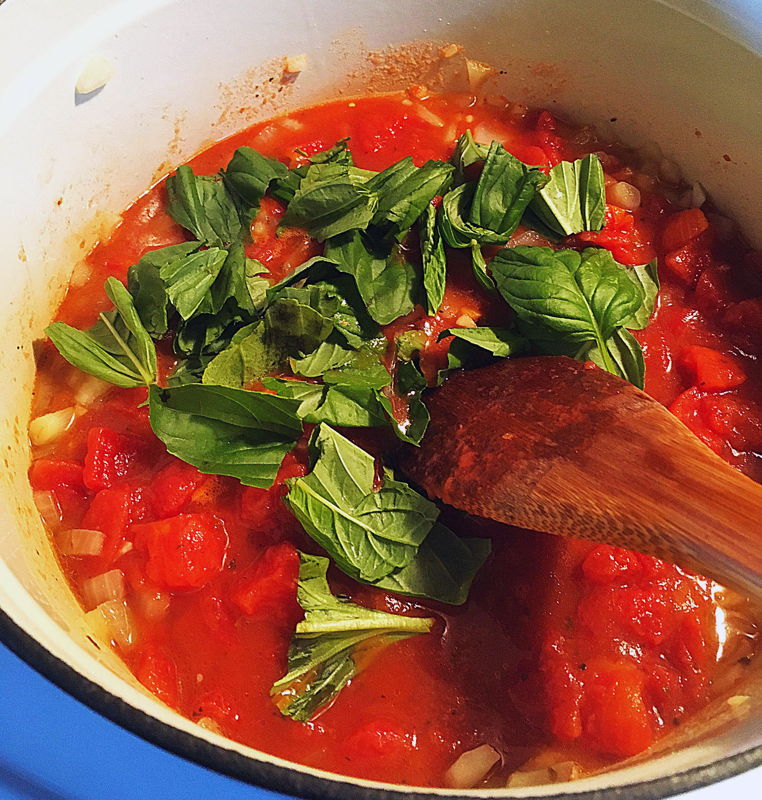 Tomato Blue Cheese Soup