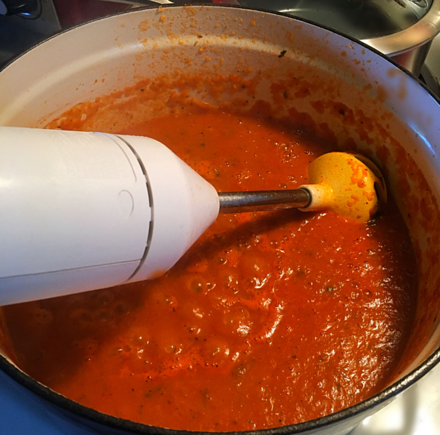 Tomato Blue Cheese Soup