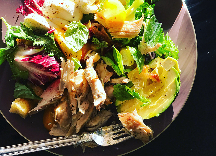 Roasted Chicken and Avocado Salad