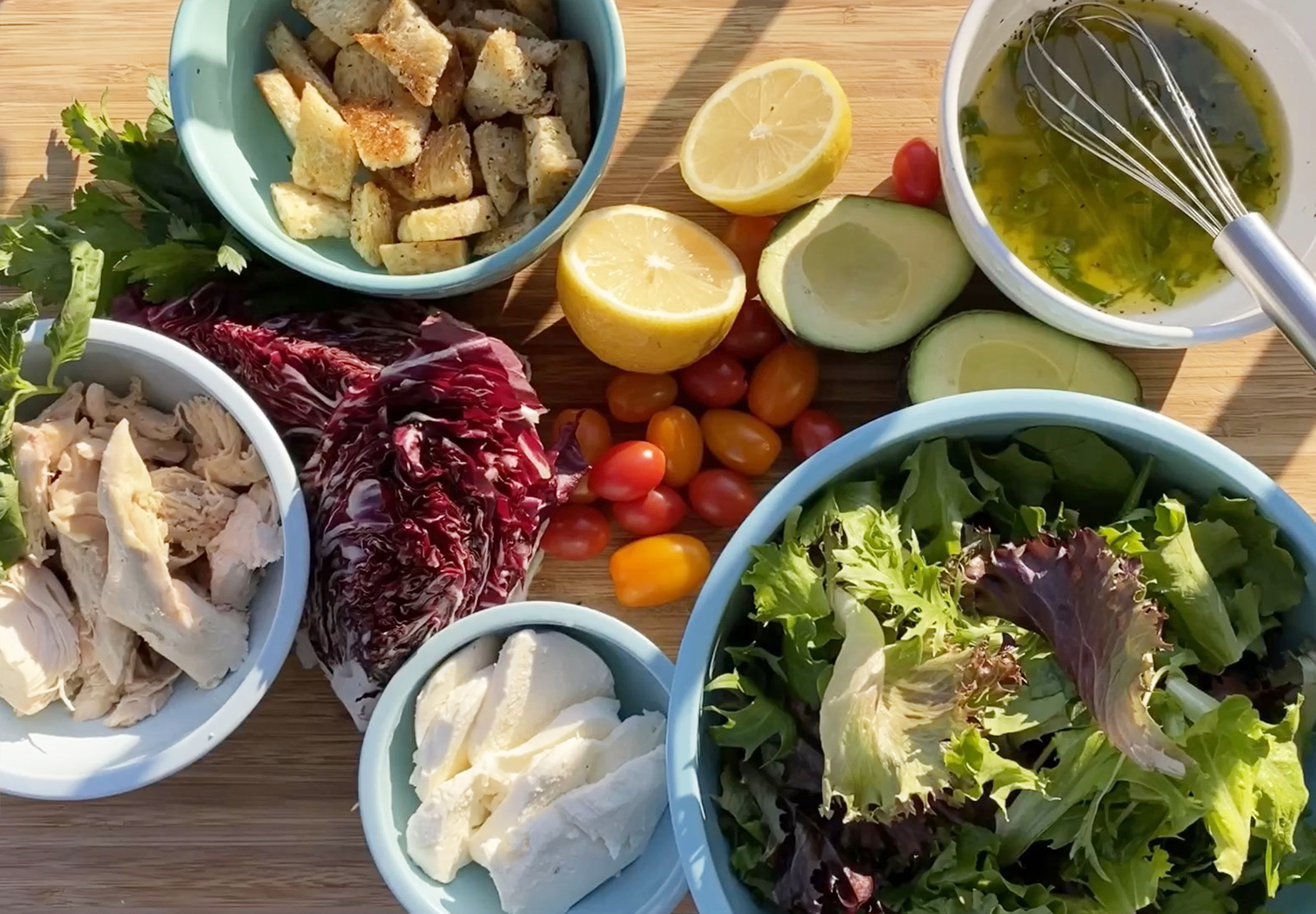 Roasted Chicken and Avocado Salad