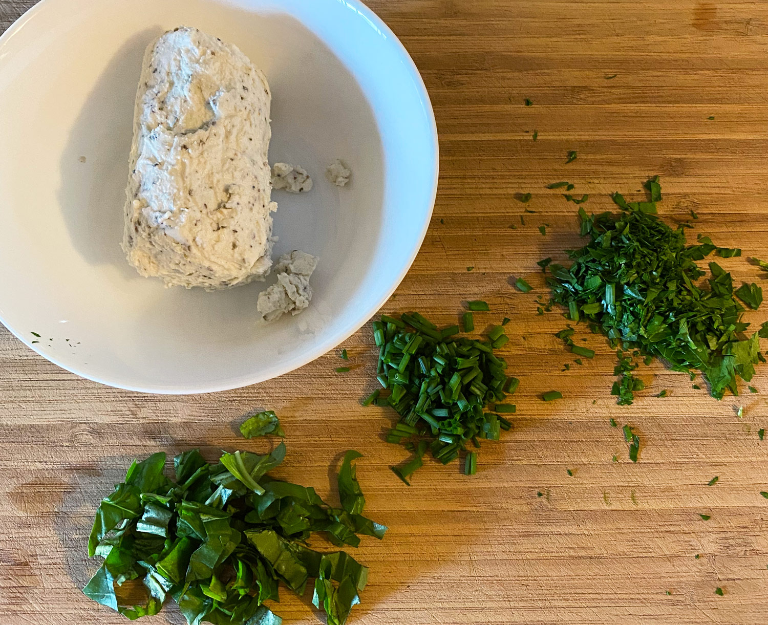 Garlic and Herb Goat Cheese Toasts with Blistered Tomatoes