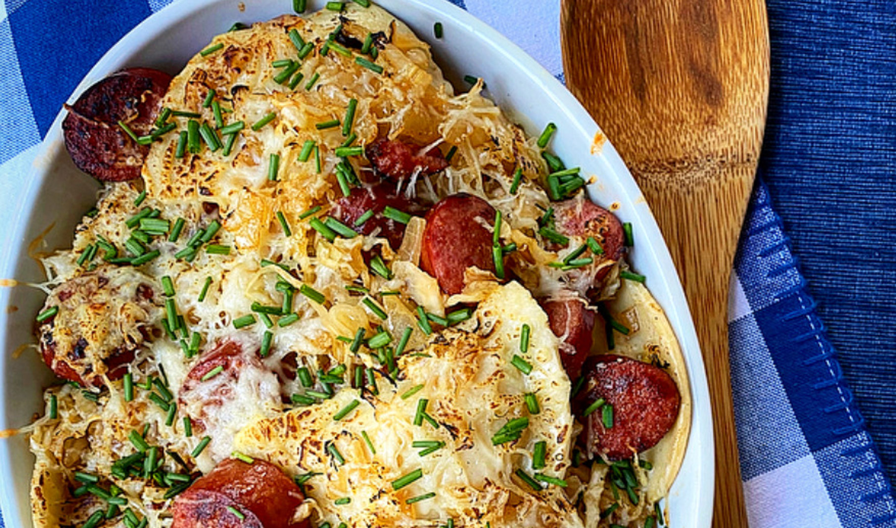 Killer Kielbasa and Pierogi Bake