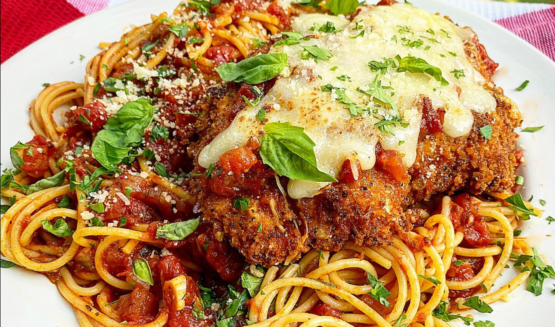 Chicken Parmesan with Spicy Marinara