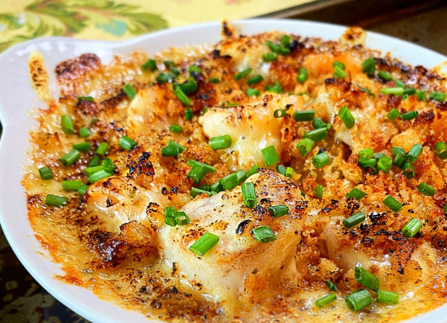 Scallop and Shrimp Gratin