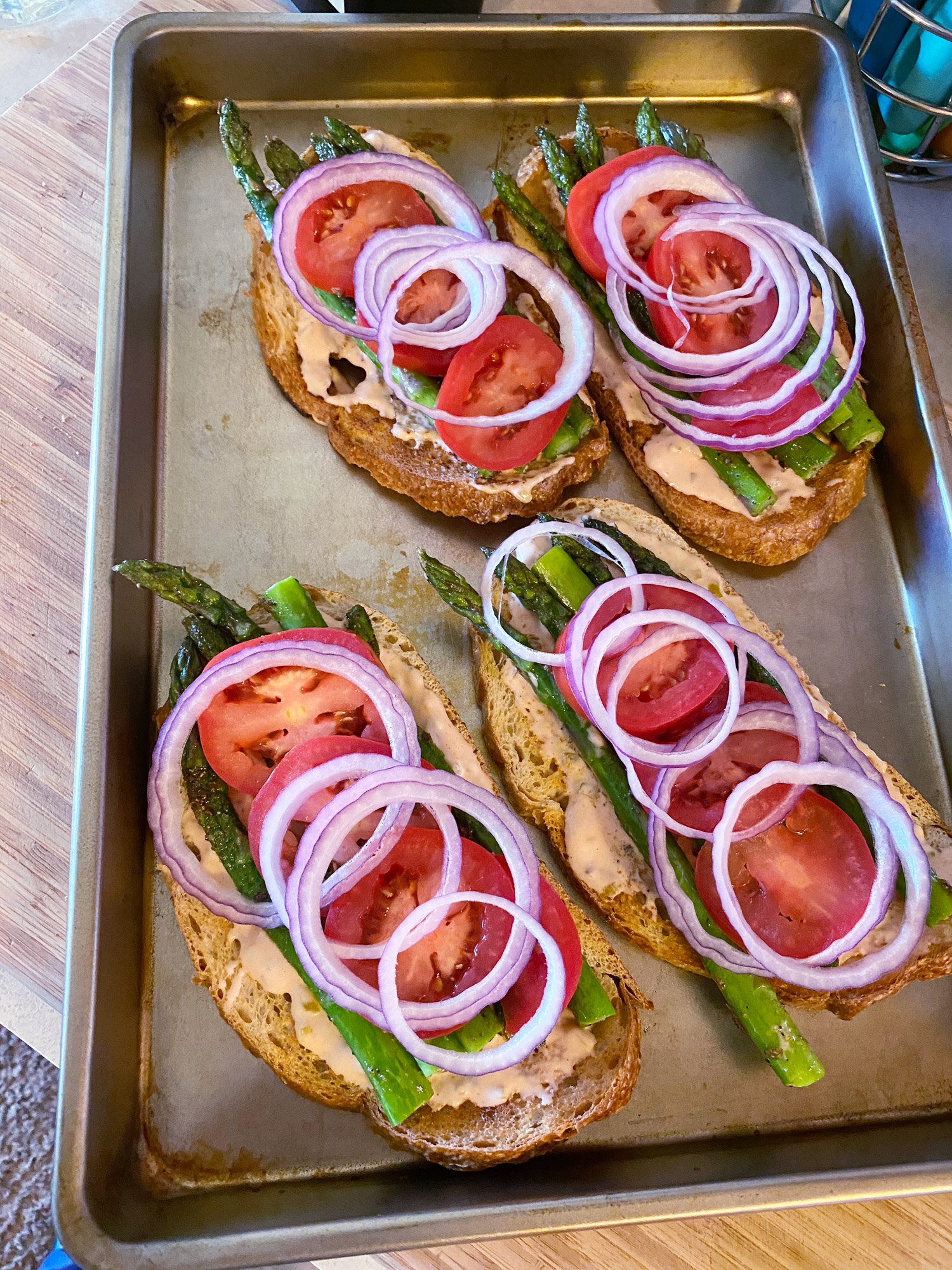 Asparagus and Provolone Melts