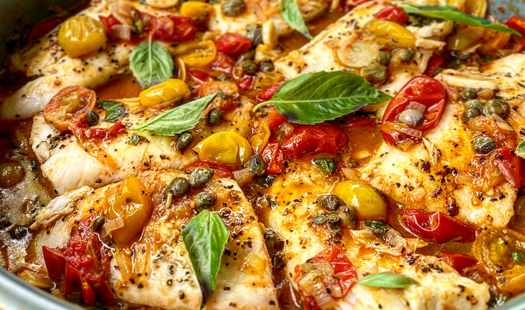 recipe-tilapia-cherry-tomato-1814×1070 Tilapia in Cherry Tomato and Basil Sauce