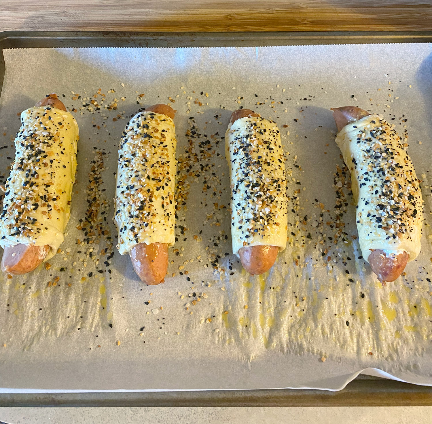 Everything Bagel Dogs