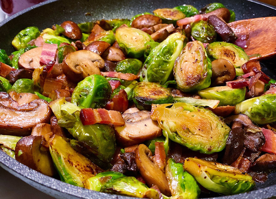 Pan Roasted Brussels Sprouts