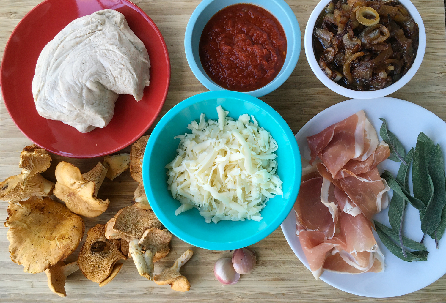 ingredients-chanterelle-sage-prosciutto-pizza Chanterelles, Sage & Prosciutto Pizza