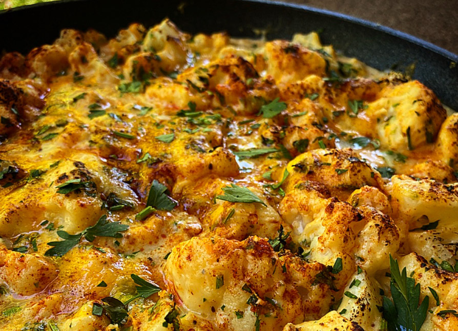 Cheesy Baked Cauliflower