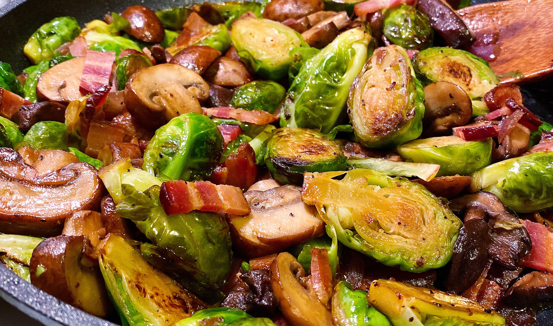 Pan Roasted Brussels Sprouts